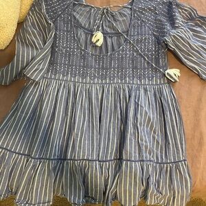 Free People Blue Summer Dress